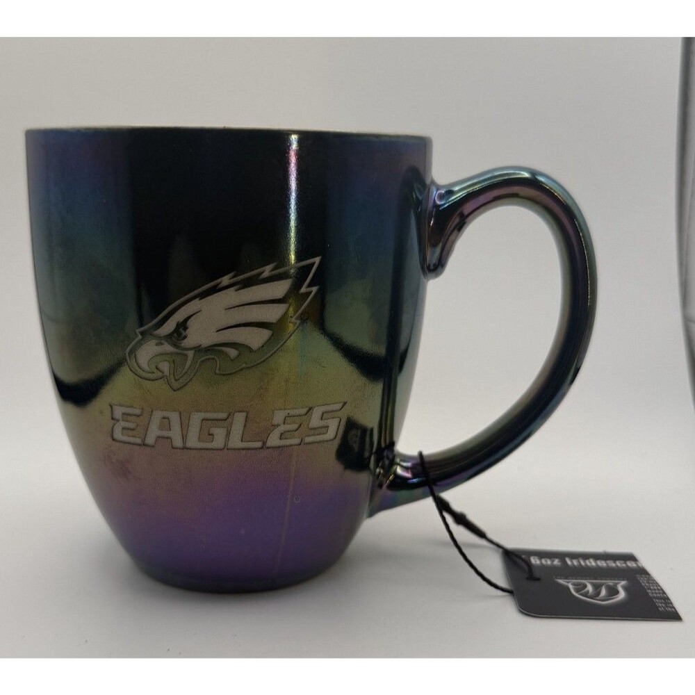 🦅☕ Philadelphia Eagles Mug – Iridescent Green Coffee Cup Collectible! ☕🦅